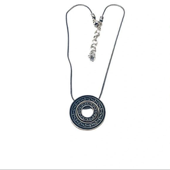 Brighton Double Disc necklaces silver plated. - Picture 2 of 5